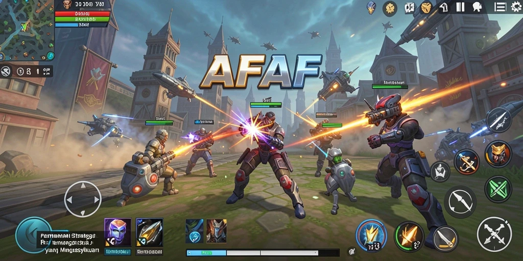 Tampilan gameplay AFAF yang strategis dan mendebarkan.