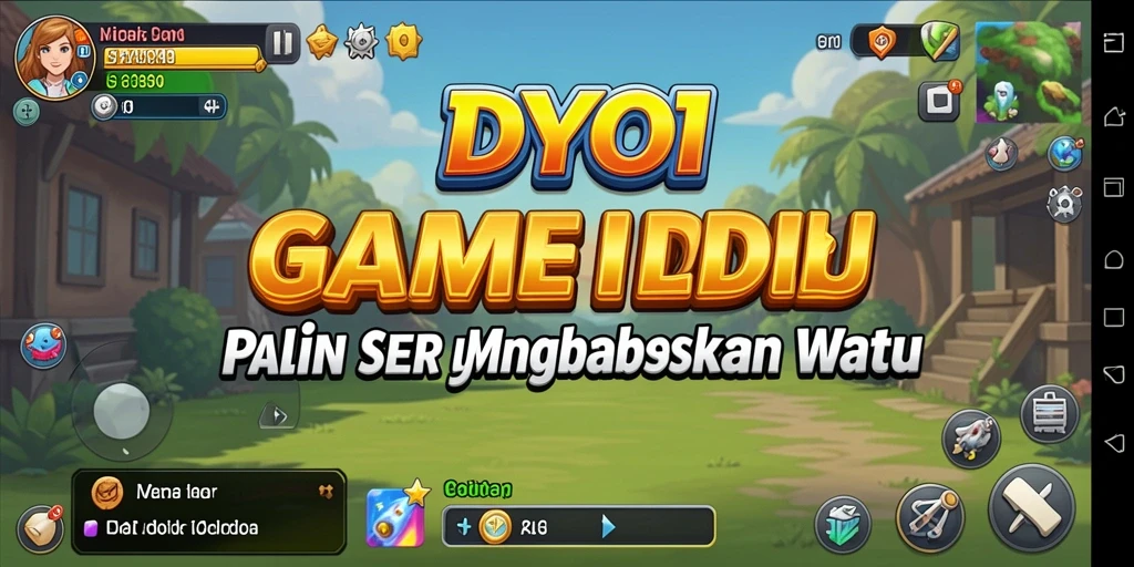 Tampilan gameplay DYO1 yang menarik dengan karakter yang beragam.