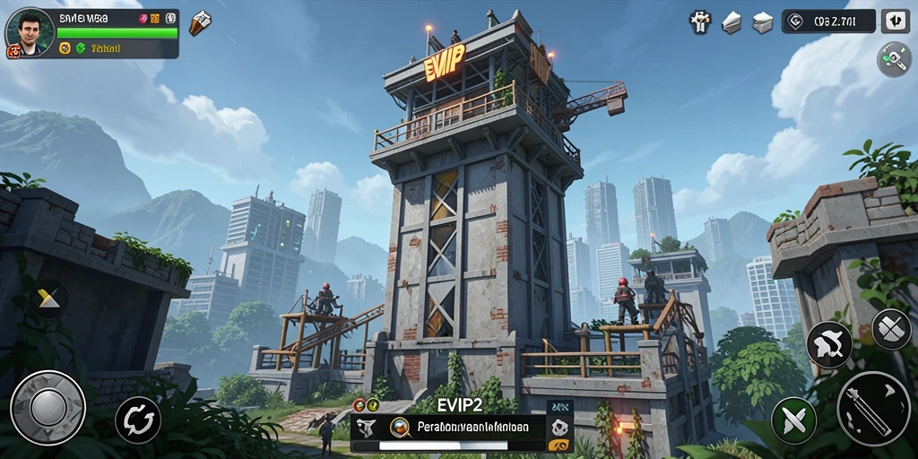 Tampilan gameplay EVIP2 yang menegangkan dalam Tower Defense.