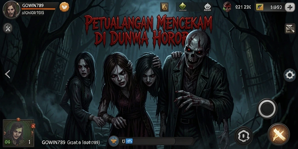 Gambar menegangkan dari gameplay horor GOWIN789 yang penuh ketegangan.