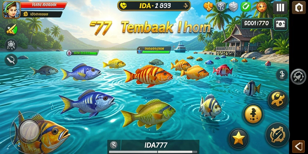 Screenshot IDA777 menampilkan gameplay seru Tembak Ikan.