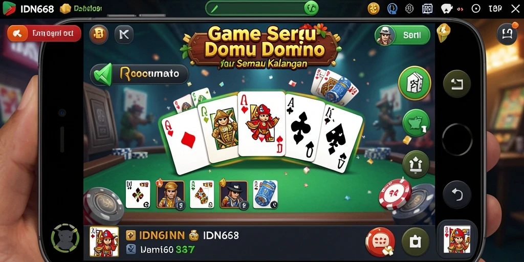 Tampilan menarik dari gameplay seru IDN668 di dunia Domino.