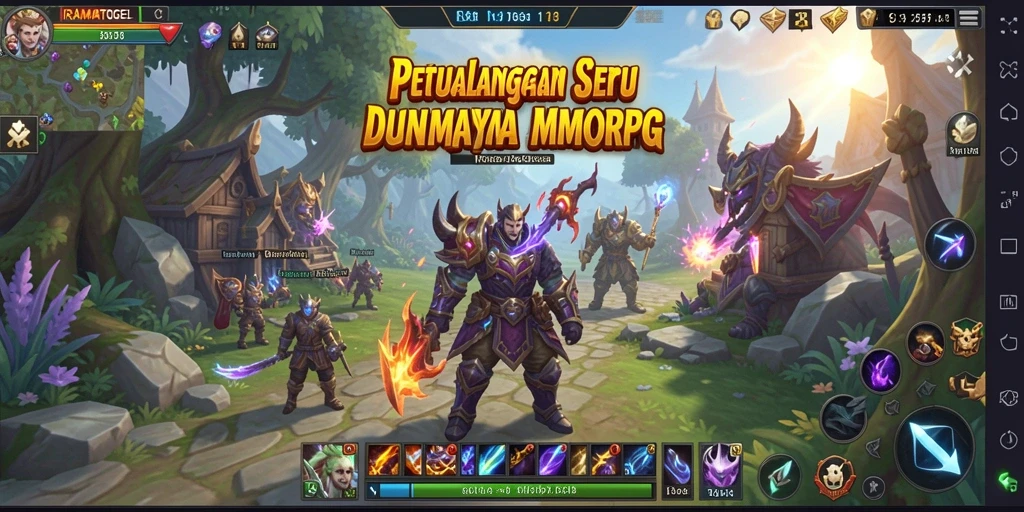 Tampilan gameplay menarik dari IRAMATOGEL dalam dunia MMORPG.