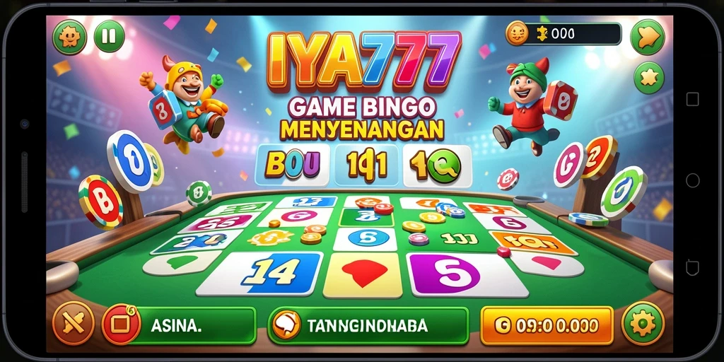 Tampilan gameplay IYA777 yang menarik dan interaktif dalam permainan Bingo.