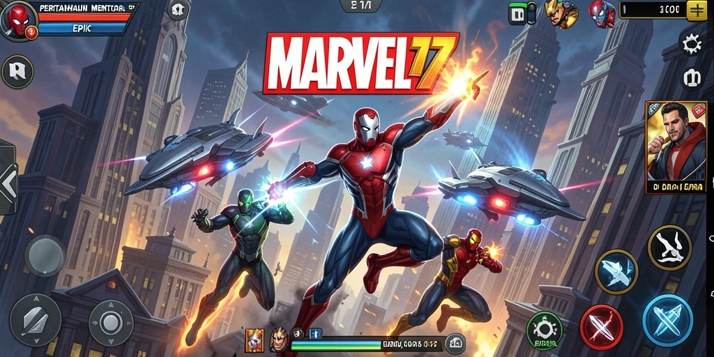 Gameplay menarik di Tower Defense MARVEL77 dengan aksi mendebarkan.