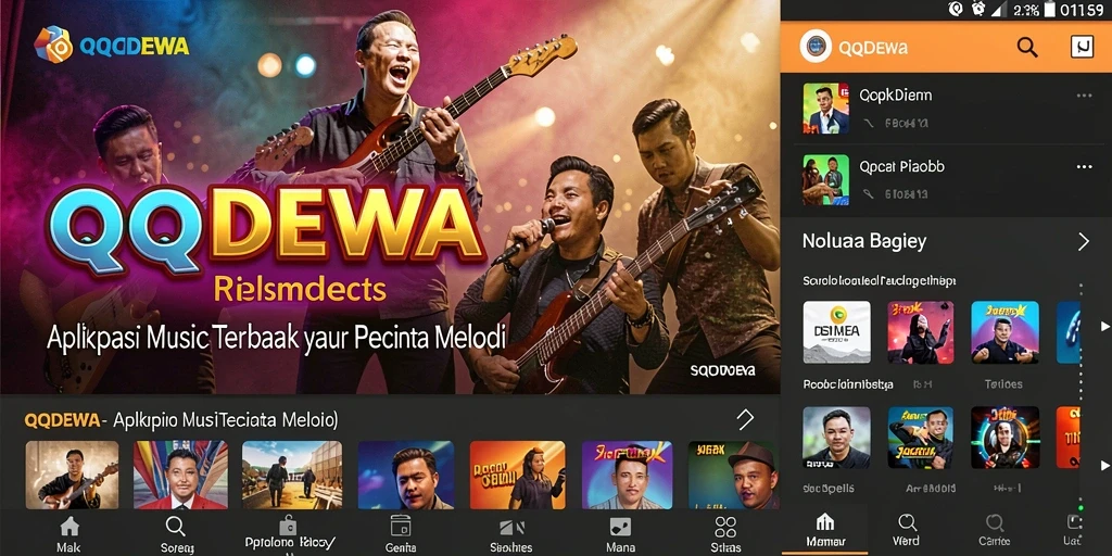 Screenshot gameplay QQDEWA menunjukkan pengalaman bermain musik yang menyenangkan.