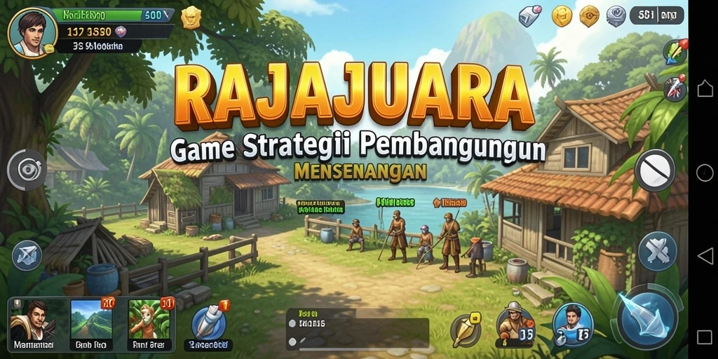Gameplay menantang dalam RAJAJUARA yang menunjukkan strategi dan pembangunan.