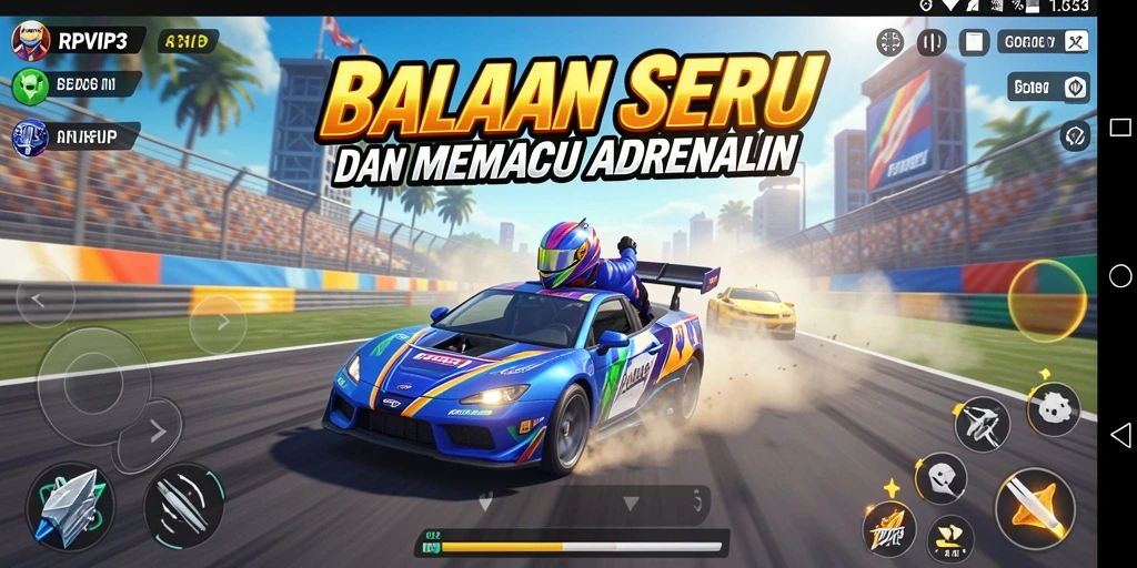 Tampilan gameplay RPVIP3 yang seru dan menegangkan.