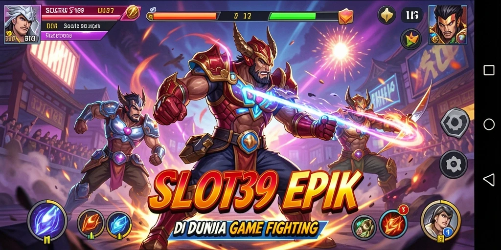 Tampilan screenshot yang menunjukkan aksi pertarungan di SLOT39.