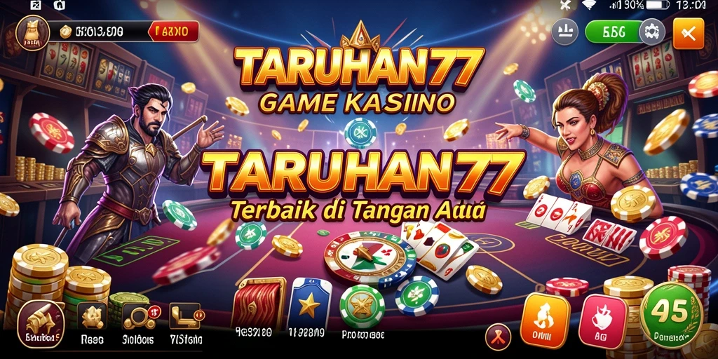 Tampilan gameplay menarik dalam TARUHAN77 dengan suasana Kasino.